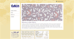 Desktop Screenshot of edenfabrics.com